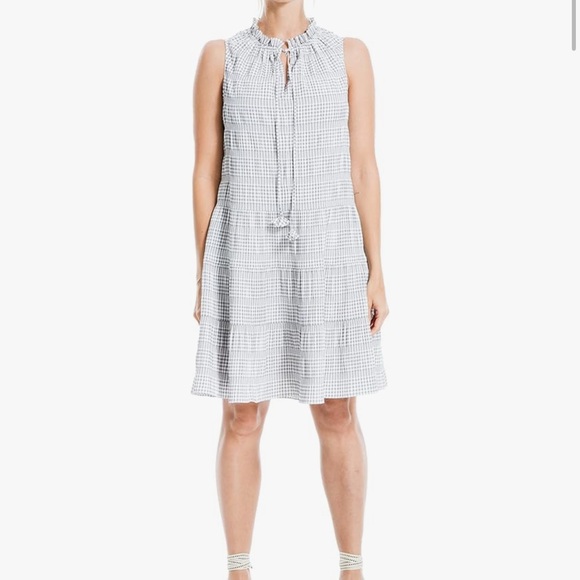 Max Studio Dresses & Skirts - Max Studio Gray Checkered Sleeveless Dress
